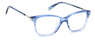 Premium Women Fossil Model Eyeglasses: Fos 7105 - Blue(2)- SpecSMART Eye Clinic (Diagonal View)